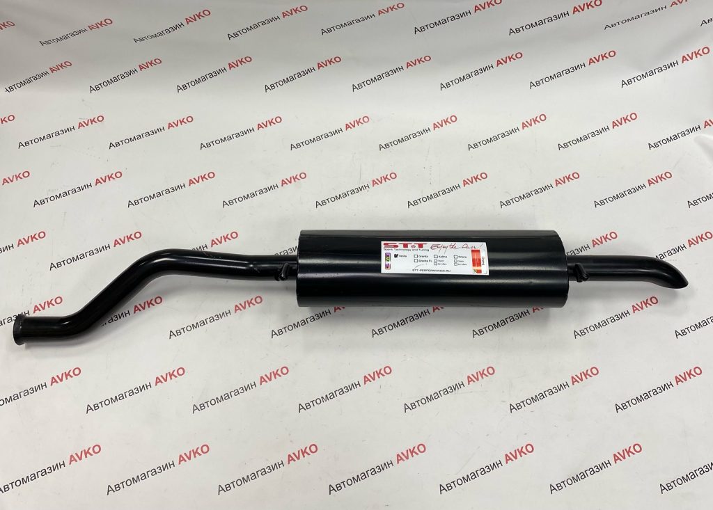 Глушитель STT прямоточный овальный для а м Lada Vesta