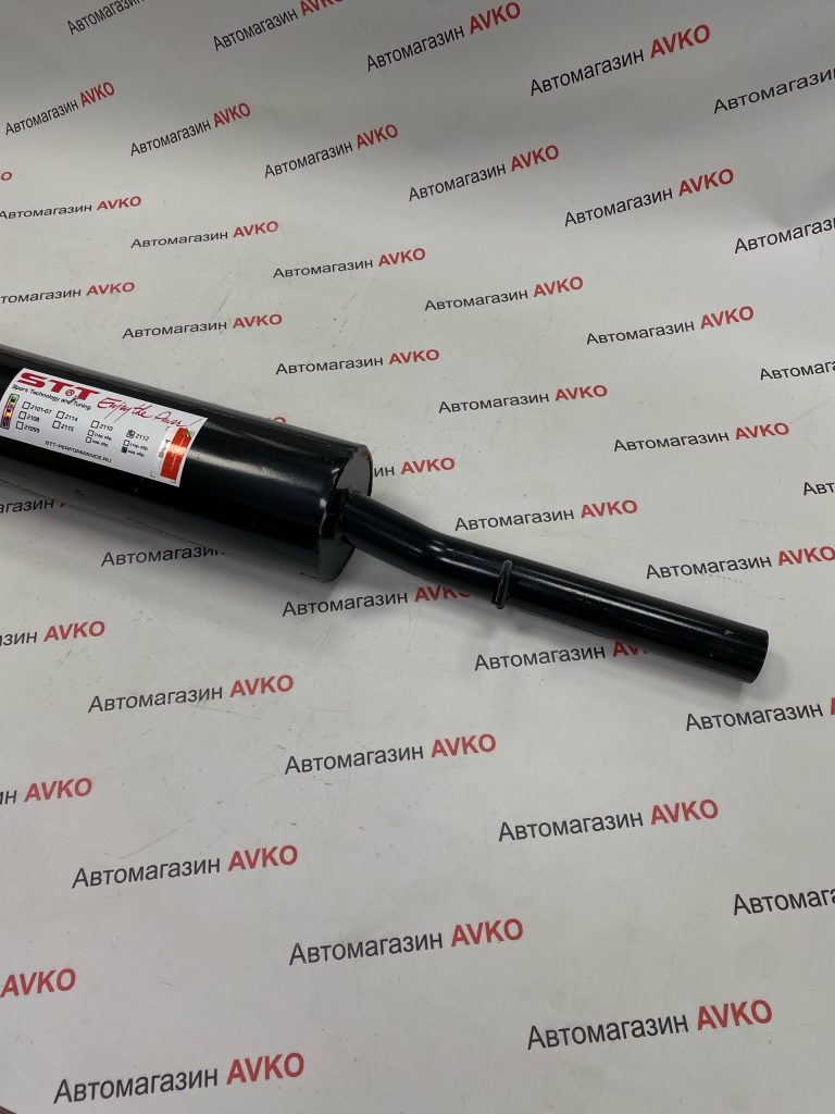 Глушитель STT прямоточный для  ВАЗ 2112 крепления нового образца