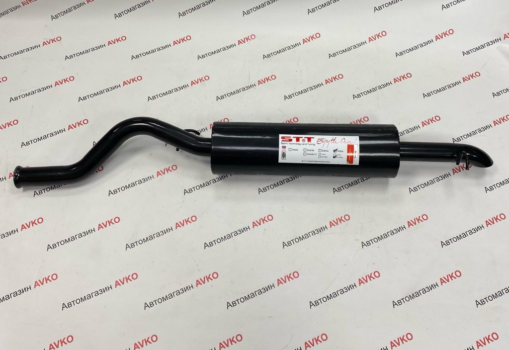 Глушитель STT прямоточный для ам Lada Priora  хэтчбек