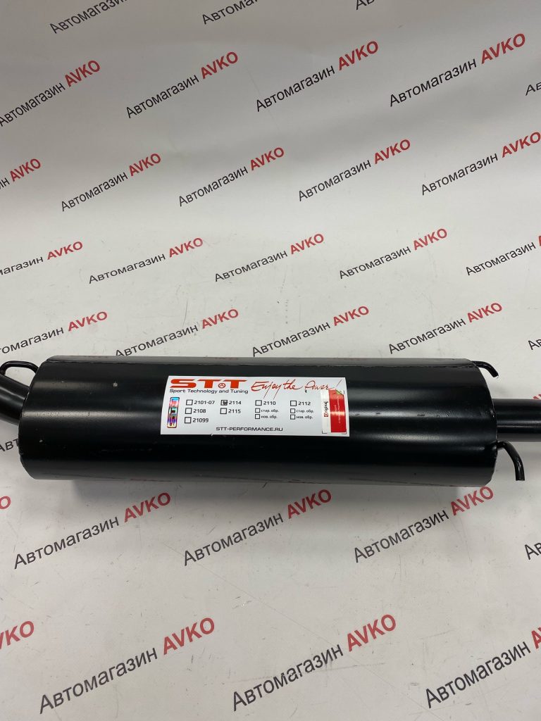 Глушитель STT прямоточный овальный для  ВАЗ 2113 2114