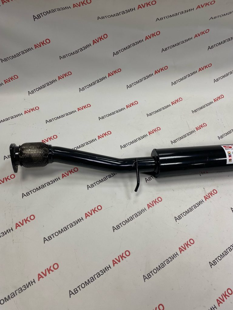 Резонатор под выпускной коллектор STT для  Lada Granta Kalina 2 с гофрой