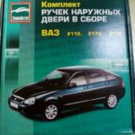 Ручки дверей Евро Тюн авто Лада Приора ваз 2110 2112 черные цветные