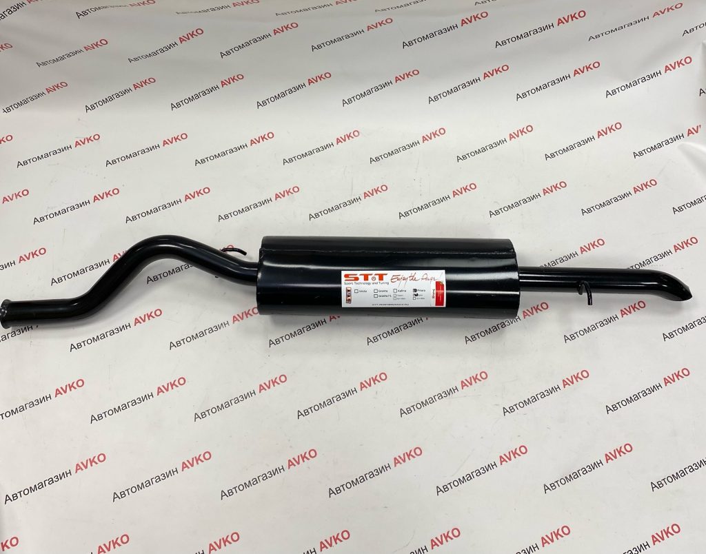 Глушитель STT прямоточный овальный для Lada Priora седан универсал