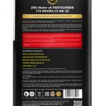Масло моторное PARTNUMBER 710 ENVIRA C5 0W-20 1л