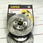 Диск переднего тормоза HOFER R15 вентилируемый SPORT ВАЗ 11186 (2 штуки)