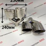 Насадки на глушитель нержавейка  10009 с гравировкой AMG