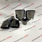 Насадки на глушитель, тёмные  6116  с гравировкой AMG