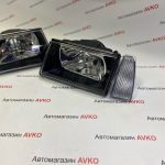 Передние фары  гладкое стекло тонированный отражатель темные  для ВАЗ 2108-21099 2шт