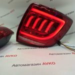 Задние светодиодные фонари в стиле Mustang красные для Лада Гранта Гранта FL седан