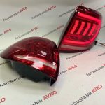 Задние светодиодные фонари в стиле Mustang красные для Лада Гранта Гранта FL седан
