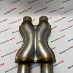 Труба выхлопная X пайп диаметр вход выход 51 мм нержавеющая сталь