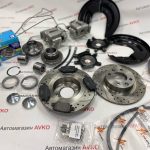 Задние дисковые тормоза с перфорацией и насечками невентилируемые  Лада Vesta