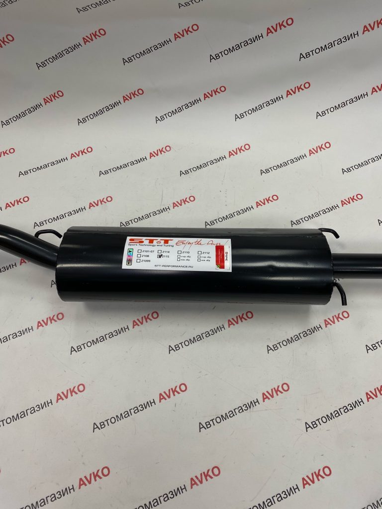 Глушитель STT прямоточный овальный для ам ВАЗ 2115
