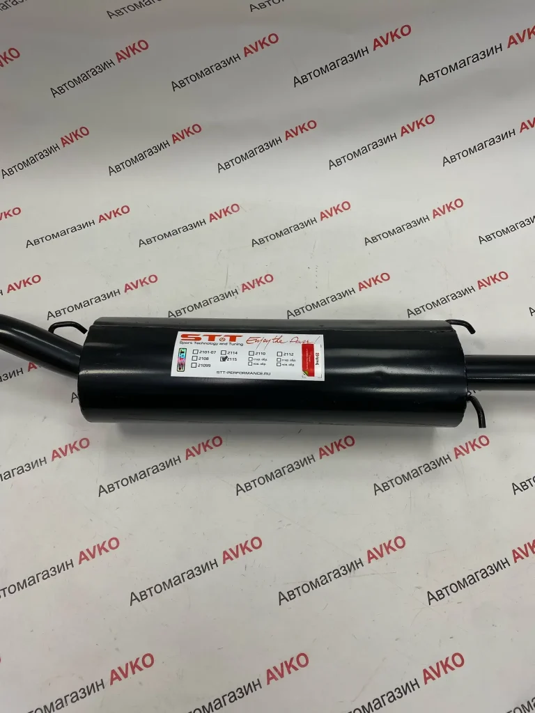 Глушитель STT прямоточный овальный для ам ВАЗ 2115