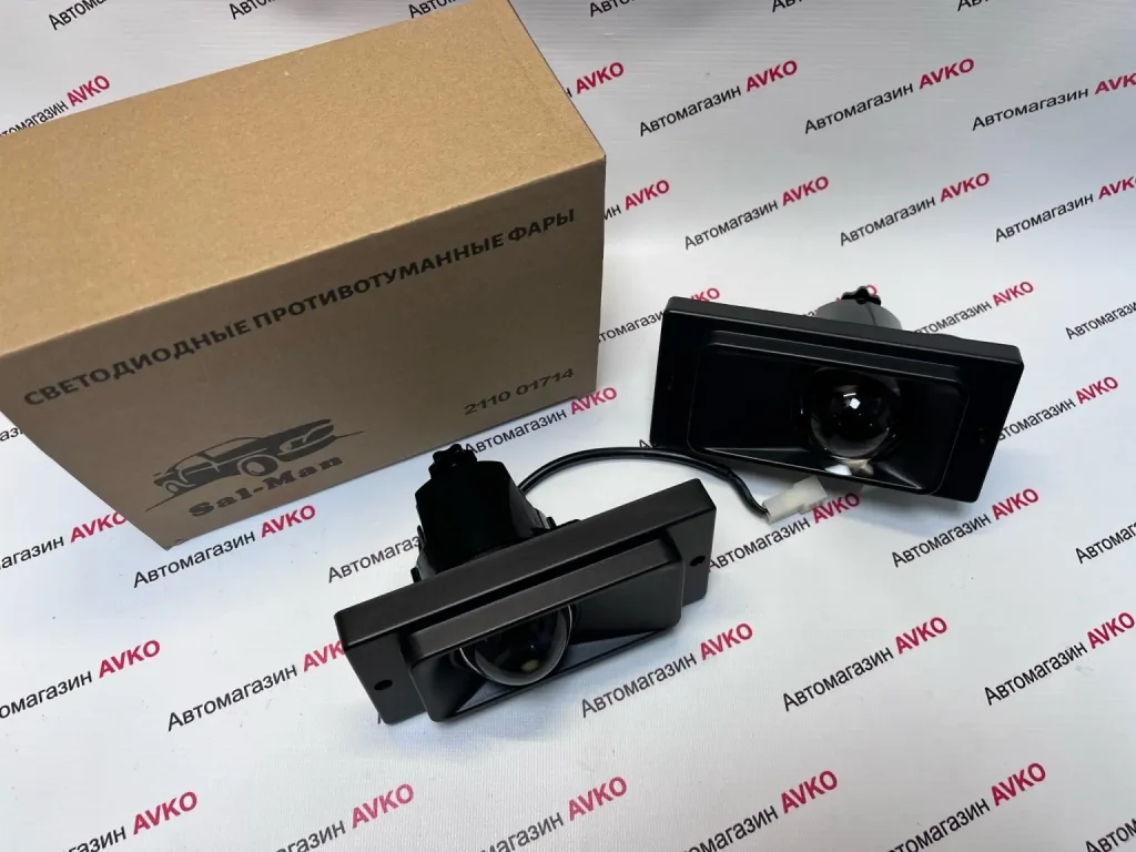 Диодные ПТФ SALMAN Линзованные Ваз 2110 2111 2112 2113 2114 2115