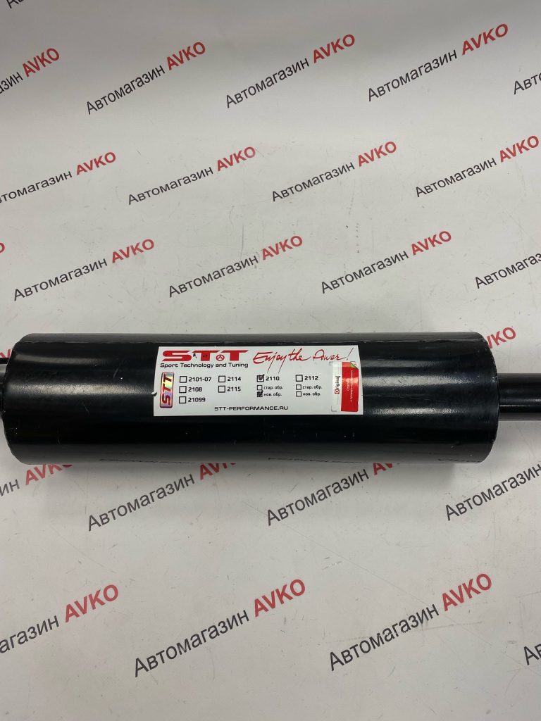 Глушитель  STT прямоточный для  ВАЗ 2110 2111 крепления н о