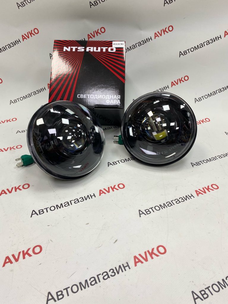 Фара диодная 7дюймов круглая NTS БЕЗ ДХО