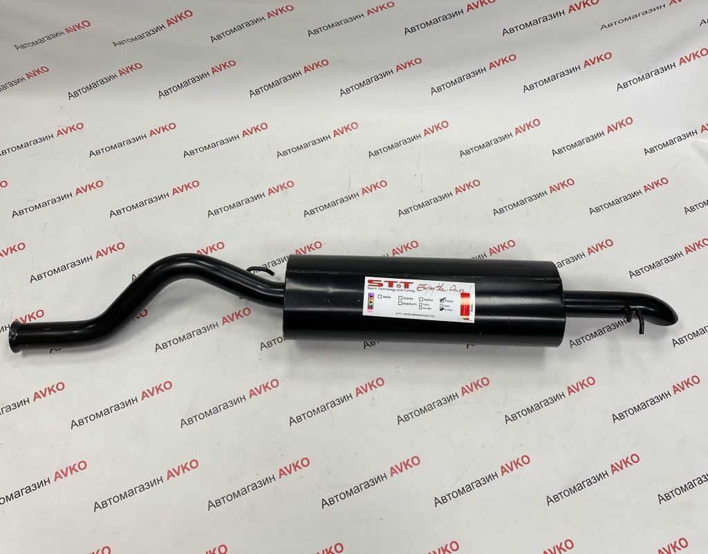 Глушитель STT прямоточный для ам Lada Priora  хэтчбек овальный