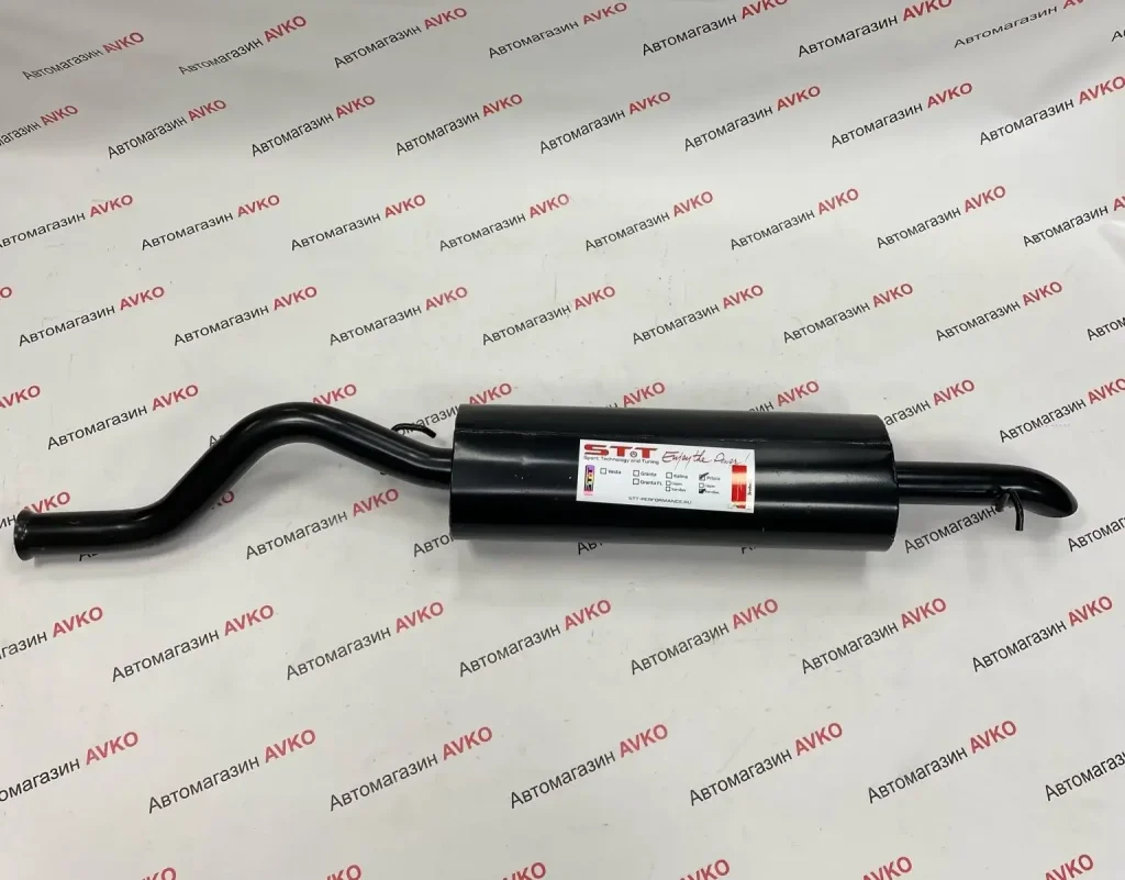 Глушитель STT прямоточный для ам Lada Priora  хэтчбек овальный