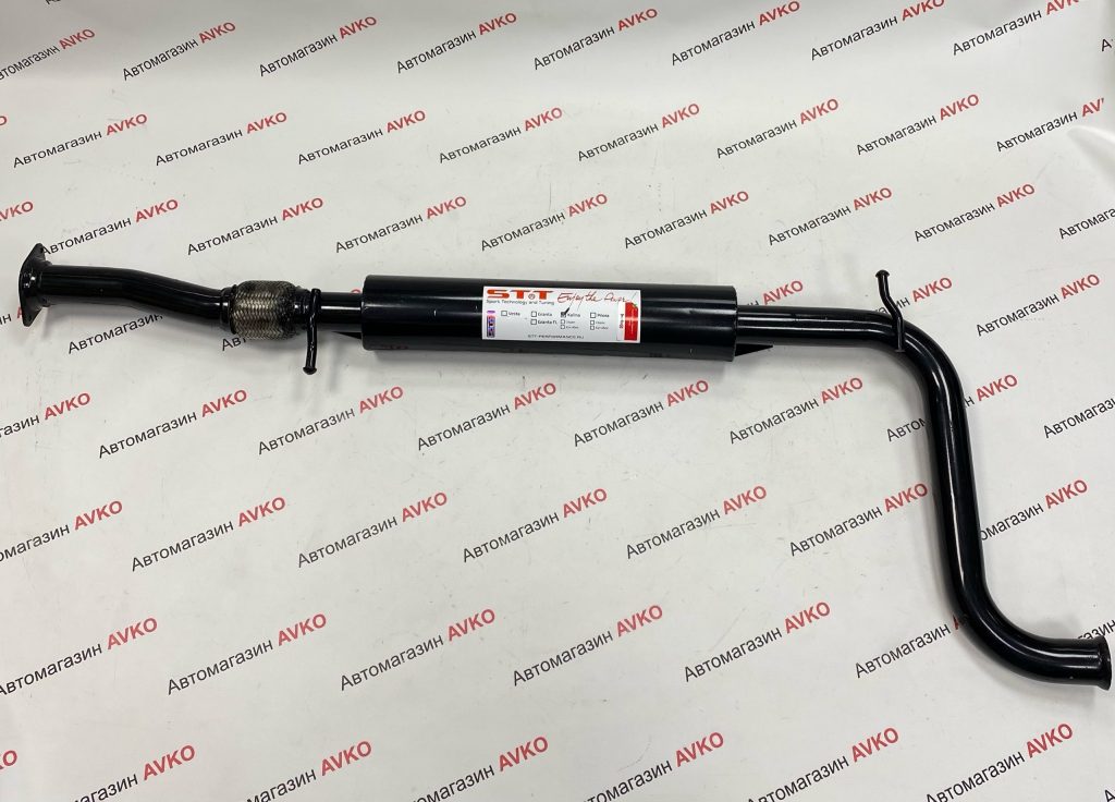 Резонатор под выпускной коллектор STT для  Lada KALINA с гофрой