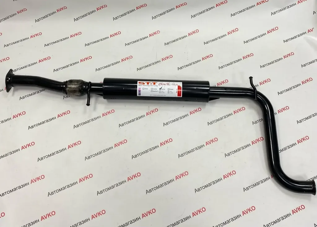 Резонатор под выпускной коллектор STT для  Lada KALINA с гофрой