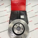 Диск переднего тормоза BREMBO EXTRA R15 вентилируемый ВАЗ 11186 2 штуки
