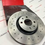 Диск переднего тормоза BREMBO EXTRA R15 вентилируемый ВАЗ 11186 2 штуки