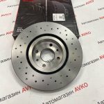 Диск переднего тормоза BREMBO EXTRA R15 вентилируемый ВАЗ 11186 2 штуки