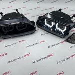 Светодиодные фары в стиле BMW с ДХО 4 LED линзы ВАЗ 2113 2114 2115