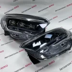 Передние фары 6 Bi Led линз для Лада Vesta NG