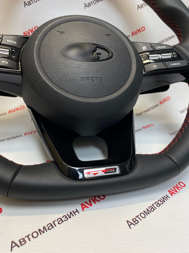Мультируль БЕЗ ПОДУШКИ в стиле KIA CERATO OPTIMA GT LINE для Ваз 2110 2112 евро Приора Гранта Калина