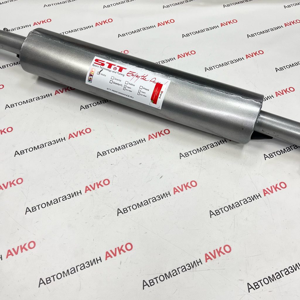 Резонатор под штатный кат коллектор STT MUTE для LADA VESTA с гофрой